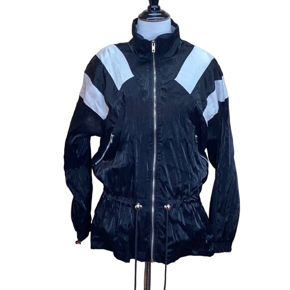 Lavon Vintage 80's Drawstring Zip Jacket Windbreak - Picture 1 of 8